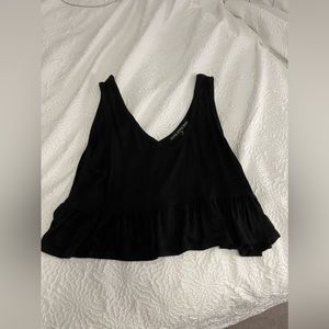 Women’s black blouse, loose fitting super flattering on!